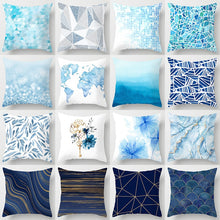 Load image into Gallery viewer, Blue Throw Pillows
